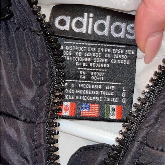 Long Adidas Vintage Winter Jacket - Picture 3 of 3